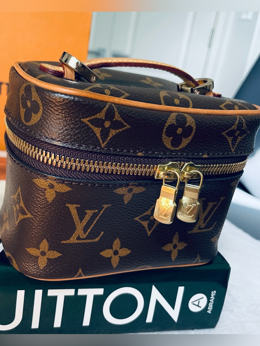 Louis Vuitton Nice Nano Monogram with free non LV crossbody strap.